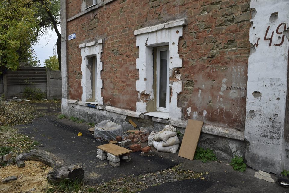 Damaged building